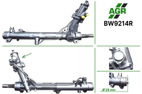 Рульова рейка з ГПК, відновлена, BMW 5 (E60) 03-10 AGR BW9214R (фото 1)