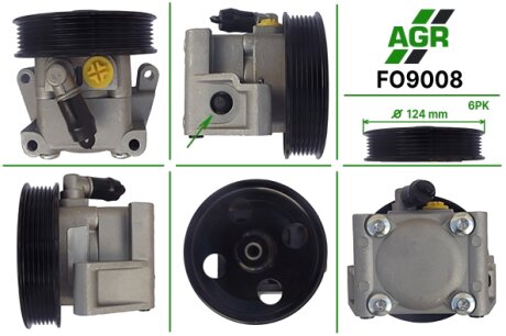 Насос ГУР новый FORD FOCUS 1998-2004 AGR FO9008