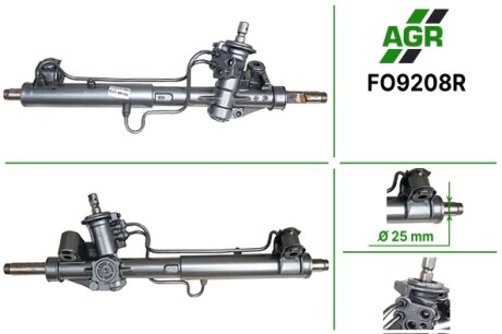 Рульова рейка з ГПК, відновлена, FORD FOCUS (DAW, DBW) 98-04,TOURNEO CONNECT 02-,TRANSIT CONNECT AGR FO9208R