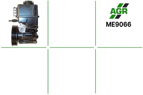 Насос ГПК з механічним приводом, новий, MERCEDES-BENZ C-CLASS (W204) 2011-, E-CLASS 2009- AGR ME9066 (фото 1)