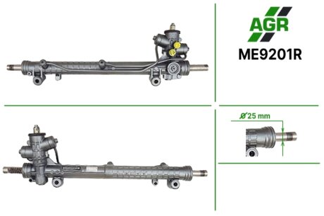 Рулевая рейка с ГУР восстановленная MERCEDES A W 168 97-04 AGR ME9201R