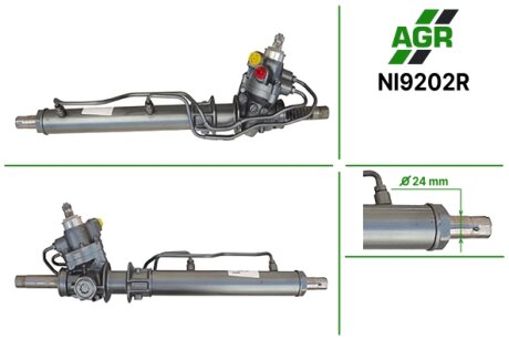 Рульова рейка з ГПК, відновлена, NISSAN Almera 1995-2000 AGR NI9202R (фото 1)