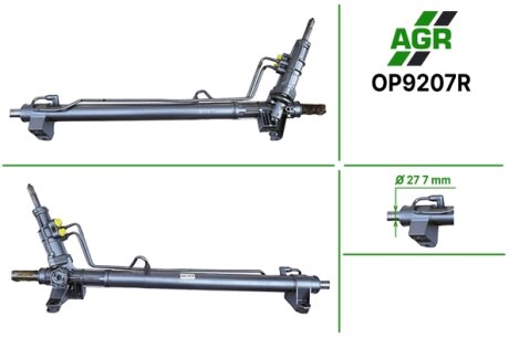 Рульова рейка з ГПК, відновлена, NISSAN INTERSTAR 02-10, OPEL MOVANO 99-10, RENAULT MASTER 98-10 AGR OP9207R