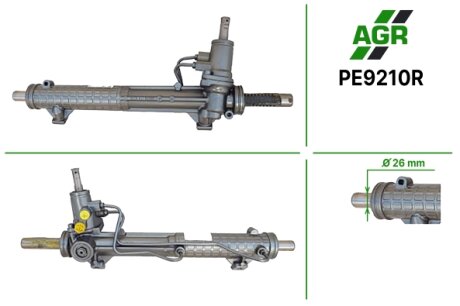 Рульова рейка з ГПК, відновлена, PEUGEOT 406 95-04 AGR PE9210R (фото 1)