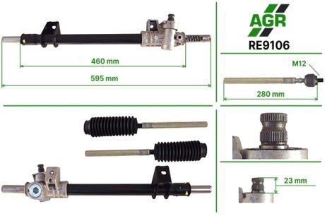 Рульова рейка без ПК, нова, RENAULT 11 81-86, RENAULT 9 81-86 AGR RE9106