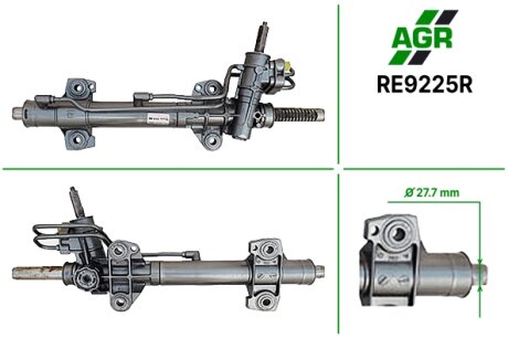 Рульова рейка з ГПК, відновлена, RENAULT ESPACE III (JE0_) 96-02 AGR RE9225R (фото 1)