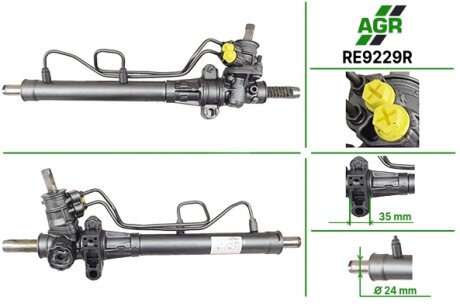 Рульова рейка з ГПК, відновлена, RENAULT KANGOO (KC0/1_) 97-,KANGOO Express (FC0/1_) 97- AGR RE9229R