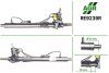 Рульова рейка з ГПК, відновлена, RENAULT Megane 1996-2003 SMI-KOYO RE9239R