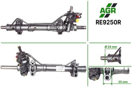Рульова рейка з ГПК, відновлена, RENAULT Kangoo 2005-2009 AGR RE9250R