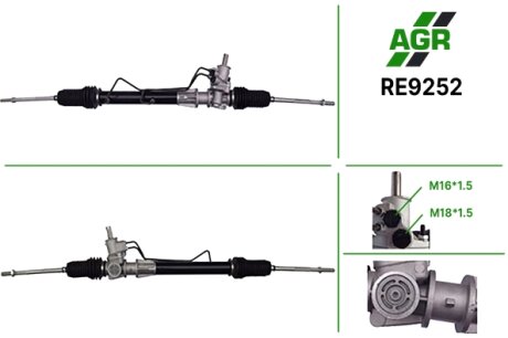 Фото рульова рейка з ГПК, нова, RENAULT CLIO/SIMBOL 98-05 TRW AGR RE9252 Рульова рейка з ГПК, нова, RENAULT CLIO/SIMBOL 98-05 TRW AGR RE9252