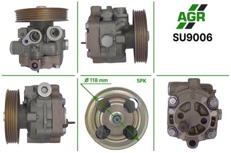 Насос ГУР новый SUBARU IMPREZA 01-08 AGR SU9006