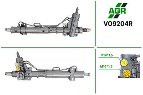 Рульова рейка з ГПК, відновлена, VOLVO 440 1986-1997,VOLVO 480 1986-1996 AGR VO9204R
