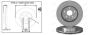 Диск тормозной передний (кратно 2) Suzuki Grand Vitara II (JT, TE, TD) (04/05-02 61512AP