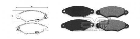 Фото 1 - колодки гальмівні APLUS 71125BCAP Колодки гальмівні APLUS 71125BCAP (фото 1)