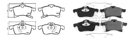 Фото 1 - колодки тормозные APLUS 71156BAAP Колодки тормозные APLUS 71156BAAP (фото 1)