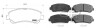 Колодка тормозная, лев/прав, перед NISSAN QASHQAI / QASHQAI +2 I (J10,JJ10) (12/06-12/13) (71177BAAP) APPLUS 71177BAAP