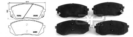 Колодки тормозные APLUS 71198BAAP (фото 1)