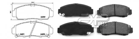 Колодки тормозные APLUS 71201BAAP