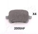 Колодки гальмівні дискові (комплект 4 шт) 50-02-2008