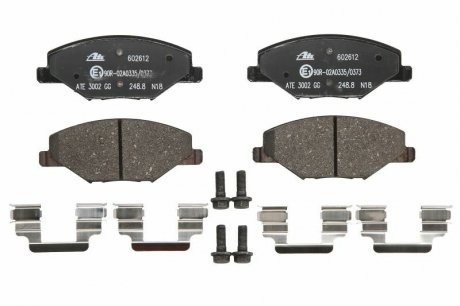 Комплект тормозных колодок, дисковый тормоз ATE 13.0460-2612.2