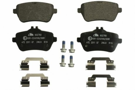 Комплект тормозных колодок, дисковый тормоз ATE 13.0460-2780.2
