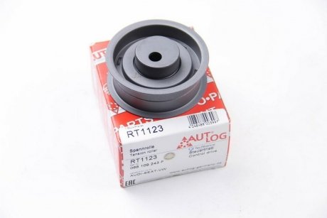 Ролік натяж. ГРМ 1.6-1.9 D/TD Golf II/Golf III/Passat B2/B3/B4/T3/T4/Audi 80 AUTLOG RT1123 (фото 1)