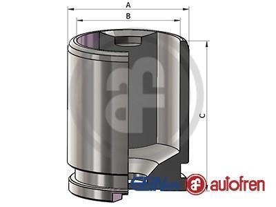 Поршень супорта зад. BMW 5 (F10/F11)/6 (F12/F13) 10-/Q7 15-/Q8 18- (44x51,8mm)(TRW) AUTOFREN D025557 (фото 1)
