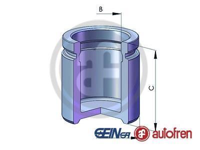Поршень супорта зад. Nubira 97- (32х44 mm) (Dac) AUTOFREN D025581 (фото 1)
