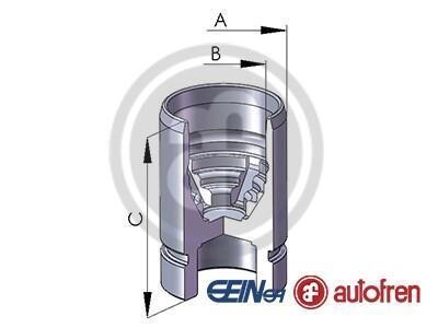 Поршенек суппорта зад MAZDA 626/323/MX-6 (30x45,5) 89-04 AUTOFREN D02589 (фото 1)