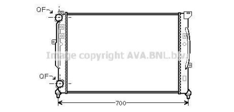 Радіатор PASSAT6/A6/SUPERB BRAZED (Ava) AVA COOLING AI2189