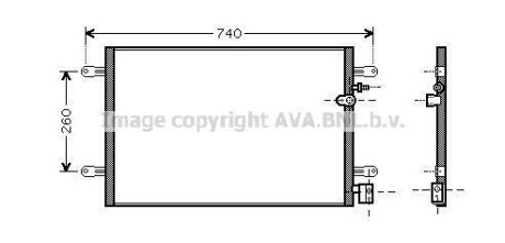 Конденсер кондіционера (AVA) AVA COOLING Ai5237