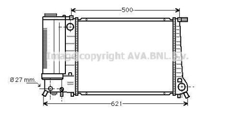 Радiатор AVA COOLING BW 2101