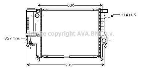 Радiатор AVA COOLING BW 2121 (фото 1)