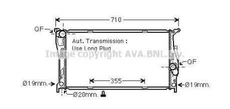 Радiатор AVA COOLING BW 2542