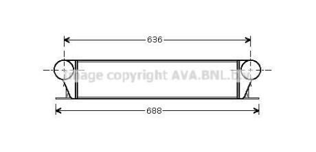 AVA BMW Інтеркулер 5 E39, 7 E38 2.0d/4.0d AVA COOLING BW4253 (фото 1)