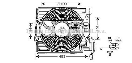 Вентилятор (комплект) AVA COOLING BW7510 (фото 1)
