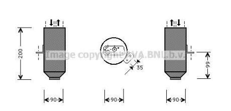 Осушувач кондицiонера AVA COOLING BWD217 (фото 1)