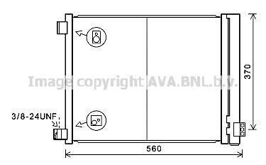 AVA NISSAN Радіатор кондиціонера (конденсатор) з осушувачем MICRA IV 1.2 DIG-S 11- AVA COOLING DN5427D