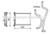 Радіатор обігрівача салону Nissan Juke (11-19) 1.6i, Leaf (11-17) (DN6417) AVA DN6417