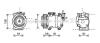 AVA NISSAN Компресор кондиц. NT400 14-, PATHFINDER III 2.5 05- DNK344