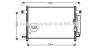 Конденсор кондиціонера AVEO (AVA) DW5049D
