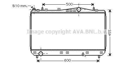 Радіатор REZZO/TACUMA MT 00-04 (Ava) AVA COOLING DWA2052