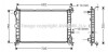 Радиатор охлаждения двигателя FOCUS 14/6/8 MT +AC 98-05 (Ava) AVA COOLING FD2264 (фото 1)