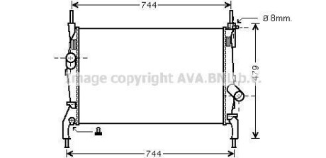 Радіатор (AVA) AVA COOLING FD2404