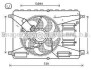 AVA FORD Вентилятор радіатора Galaxy, Kuga I, Mondeo IV, S-Max 1.6/2.0TDCi 06- FD7556
