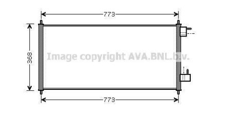 Радіатор кондиціонера FORD Transit Connect (P65, P70, P80) (AVA) AVA COOLING FDA 5361