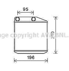 Радіатор обігрівача Grande Punto 10/05-(AVA) AVA COOLING FTA 6313