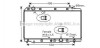 AVA HONDA Радіатор охолодження двиг. CR-V II 2.2 CTDi 05-, FR-V 2.2 i CTDi 05- HD2215