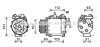 Компрессор кондиционера Honda CR-V III, IV (07-) 2.4 IVTEC (HDAK263) AVA