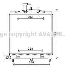 Фото 1 - ava kia радіатор системи охолодження двигуна picanto i 1.0-1.1 04- AVA COOLING KA2172 AVA KIA Радіатор системи охолодження двигуна PICANTO I 1.0-1.1 04- AVA COOLING KA2172 (фото 1)